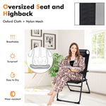 Folding Patio Dining Chairs Set of 2 - Tangkula