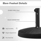 49 LBS Patio Umbrella Base, 20.5 Inch Outdoor Umbrella Stand W/Rattan Design