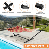 Tangkula 12.5 ft Hammock Stand Only, 2 Person Heavy Duty Steel Hammock Frame with 2 Hanging Chains
