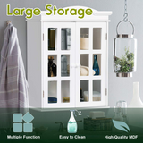 Tangkula Wall Mounted Storage Cabinet, Collection Storage Cupboard