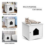 Cat Litter Box Furniture Hidden - Tangkula