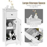 Tangkula Bathroom Floor Storage Cabinet