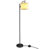 Floor Lamp for Living Room, Mid Century Tall Pole Lamp with Arc Hanging Shade