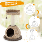Modern Cat Tree for Indoor Cats - Tangkula