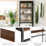 Tangkula 4-Tier Over-The-Toilet Storage Rack, Bathroom Space Saver w/Sturdy Metal Frame