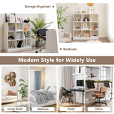 Tangkula 9 Cube Bookshelf, Freestanding 3 Tier Open Bookcase