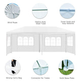 Tangkula Outdoor 10 x 20 Feet Canopy Tent, Party Wedding Tent with Removable Walls, Portable Canopy Shelter Gazebo Pavilion for Event