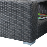 Tangkula Outdoor Furniture 4 Piece, Sectional Sofa with Coffee Table