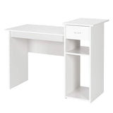 Compact Computer Desk, Perfect Small Desk for Samll Space, Modern Simple Wooden Study Desk Writing Desk