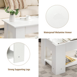 Tangkula Lift Top Coffee Table, Cocktail Table with Lift-Up Desktop