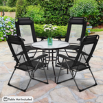 Folding Patio Dining Chairs Set of 2 - Tangkula