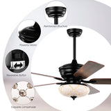 Tangkula 52-Inch Ceiling Fan with Remote Control