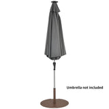 Tangkula 50LBS Patio Umbrella Base, 27.5 inches Round Umbrella Stand with Wheels