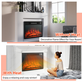 23 inch Electric Fireplace Insert - Tangkula