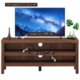 Tangkula Retro Wooden Universal TV Stand for TVs up to 45" Flat Screen