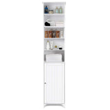 Tangkula 72 Inches Tall Cabinet, Bathroom Free Standing Tower Cabinet with Adjustable Shelves