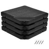 Tangkula 4PCS Patio Cantilever Offset Umbrella Base Weight Stand, 38" x 38" Umbrella Base