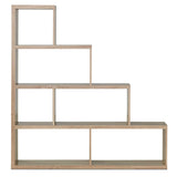 Tangkula 10 Shelves Bookshelf, L Shaped Freestanding Ladder Corner Bookshelf