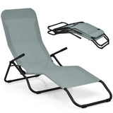 Tangkula Outdoor Chaise Lounge Chair Set of 2,Zero Gravity Folding Stackable