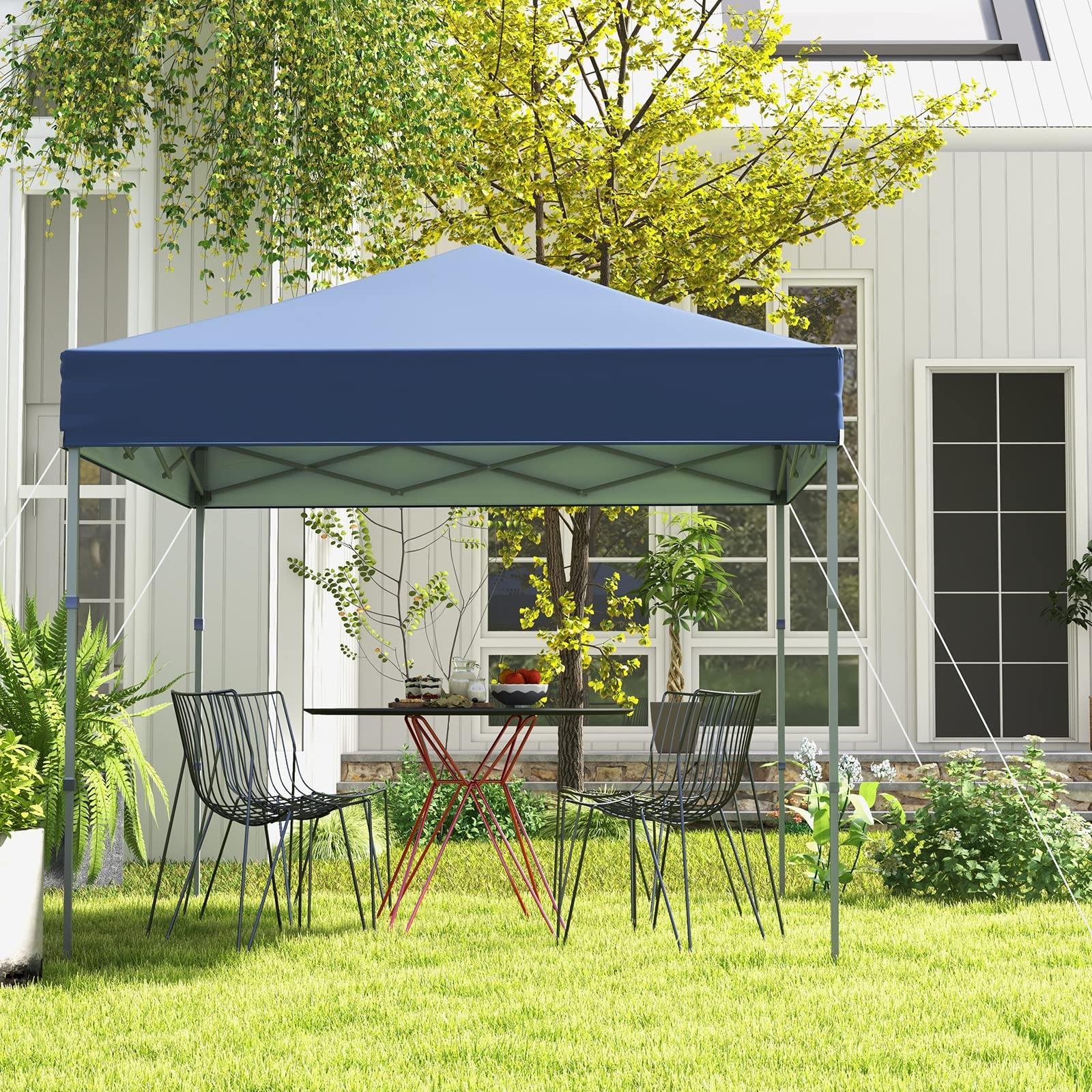 6.6 ft x 6.6 ft Outdoor Pop-up Instant Canopy Tent - Tangkula