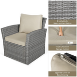 Tangkula 4 Pieces Patio Furniture Set