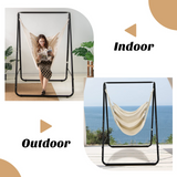 Tangkula Hammock with Stand Included, Freestanding Hammock Chair