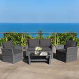 Tangkula 4 Pieces Patio Furniture Set