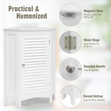 Tangkula Corner Bathroom Cabinet with Single Shutter Door