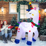 Tangkula 6 FT Christmas Magic Unicorn