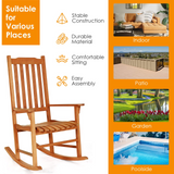 Tangkula Patio Rocking Chair,w/Heavy-Duty 350 LBS Weight Capacity