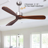 Tangkula 52" Ceiling Fan, Outdoor Indoor Ceiling Fan with Remote Control