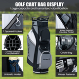 Tangkula Golf Cart Bag, Lightweight Golf Club Bag