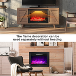 28.5 Inches Recessed Electric Fireplace Insert - Tangkula