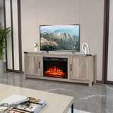 Tangkula Farmhouse TV Stand for TVs up to 70 Inch
