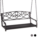 Tangkula 2 Person Hanging Porch Swing, Patio Swing Bench with Chains