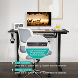 Tangkula Standing Desk with Keyboard Tray