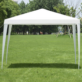 Tangkula 10 x 10Ft Outdoor Canopy Tent, Portable Wedding Party Tent, Outside Event Tents for Party, Patio Parties Tent for Backyard