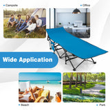 Tangkula Foldable Camping Cot, Portable Sleeping Cot with Carrying Bag