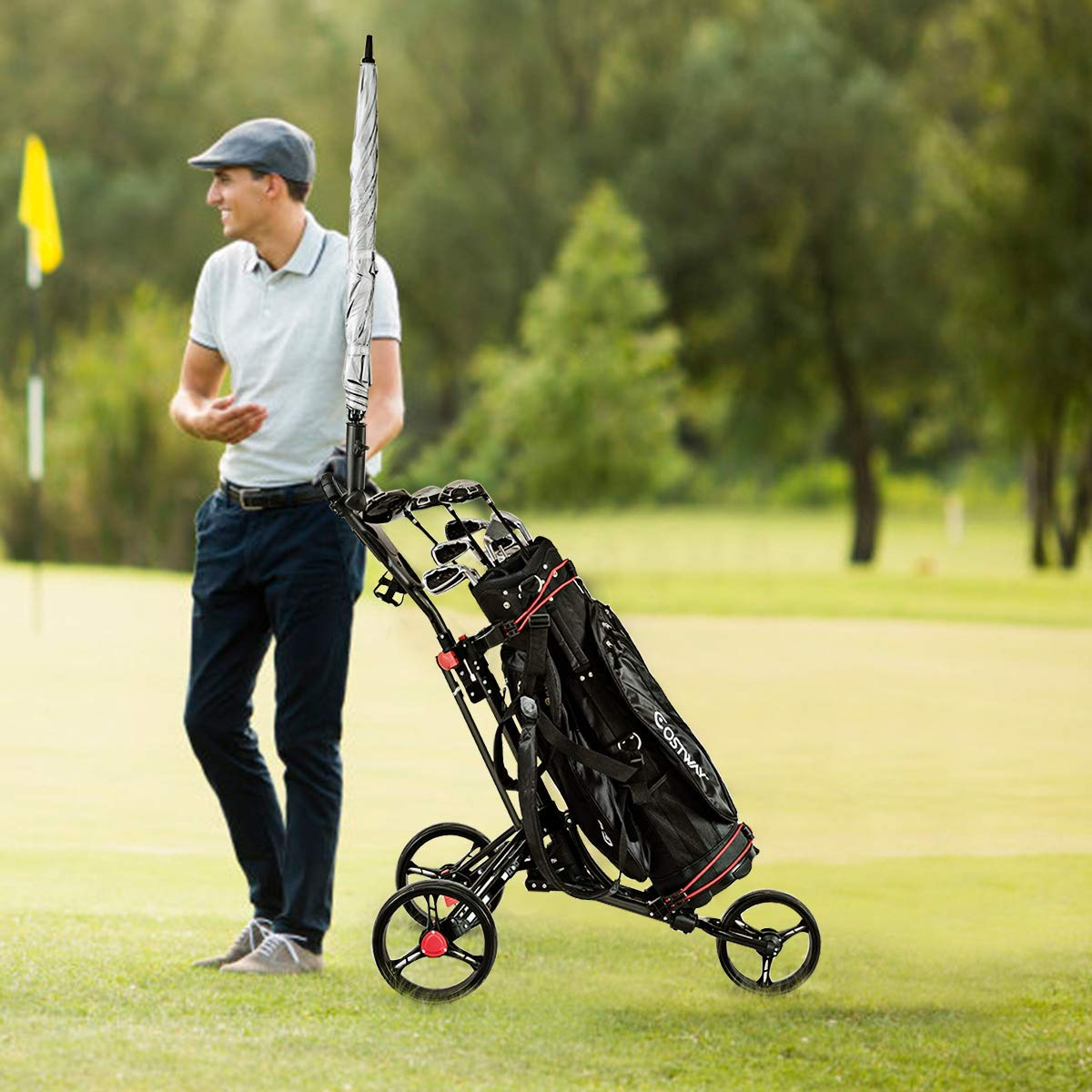  Tangkula 11 Golf Cart Bag, Lightweight Golf Cart Bag