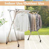 Tangkula Clothes Drying Rack with Wheels