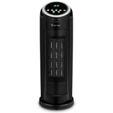 Ceramic Space Heater, Oscillating Tower Heater, Portable Infrared Heater Fan Indoor Use with Remote