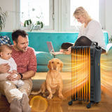 Tangkula 1500W Oil Filled Radiator Heater, Electric Space Heater with 3 Heating Modes