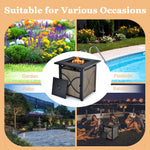 25-Inch Propane Fire Pit Table - Tangkula