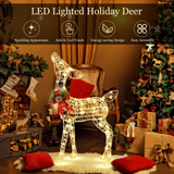 Tangkula Lighted Christmas Reindeer