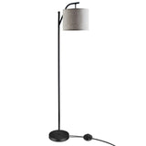 Floor Lamp for Living Room, Mid Century Tall Pole Lamp with Arc Hanging Shade