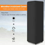 41,000 BTU Propane Patio Heater with Waterproof Cover - Tangkula