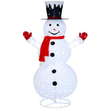 Tangkula 6 FT Lighted Christmas Snowman, Outdoor Pop-up Snowman Figure w/200 Lights