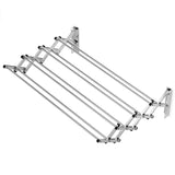 Wall Mounted Laundry Drying Rack, Stainless Steel 8 Rods Collapsible Drying Rack