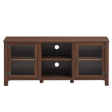 Tangkula Farmhouse TV Stand, Living Room Console Storage Cabinet for TVs up to 65" Flat Screen