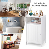 Tangkula Bathroom Floor Storage Cabinet